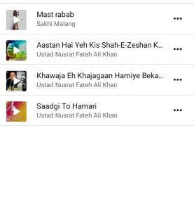 Facebook songs