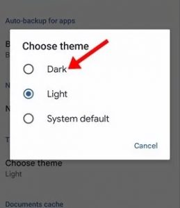 Dark Mode Theme