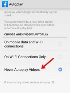 Never Autoplay Videos