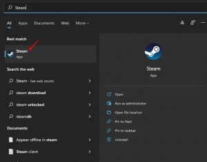 Steam desktop client