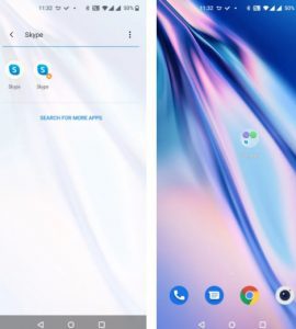 Add an app to a folder in android