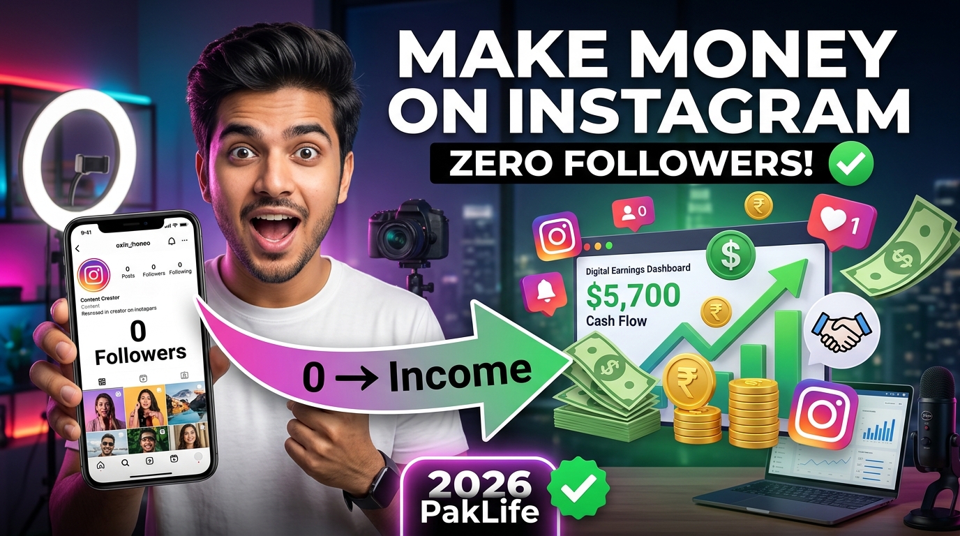How to Make Money on Instagram in 2026 Even With Zero Followers PakLife