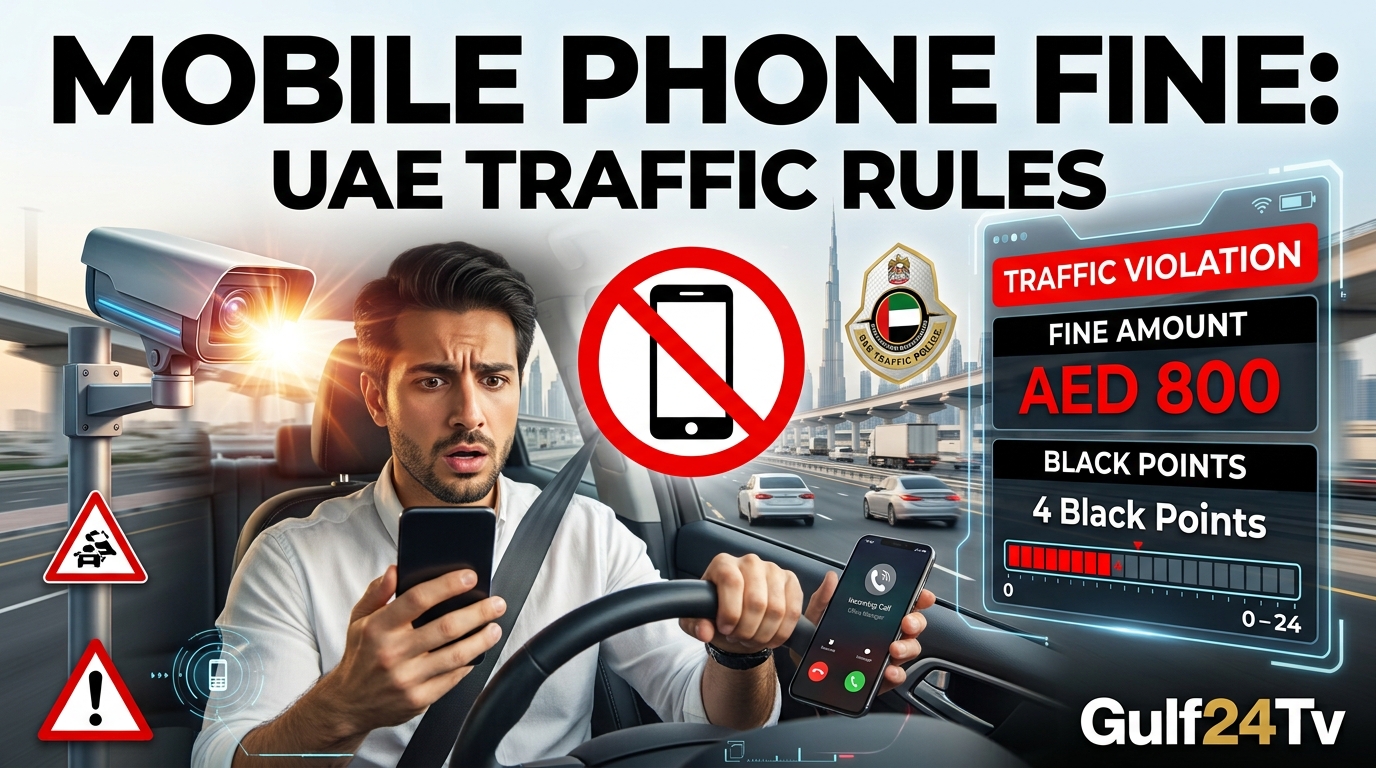 Mobile Phone Use Fine While Driving in UAE Gulf24Tv Complete Guide