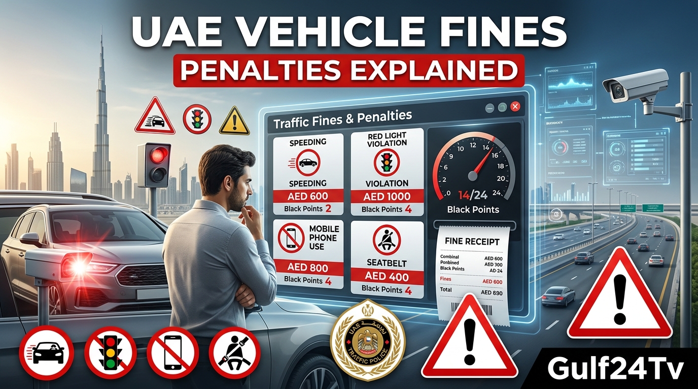 UAE Vehicle Fines and Penalties Explained Gulf24Tv